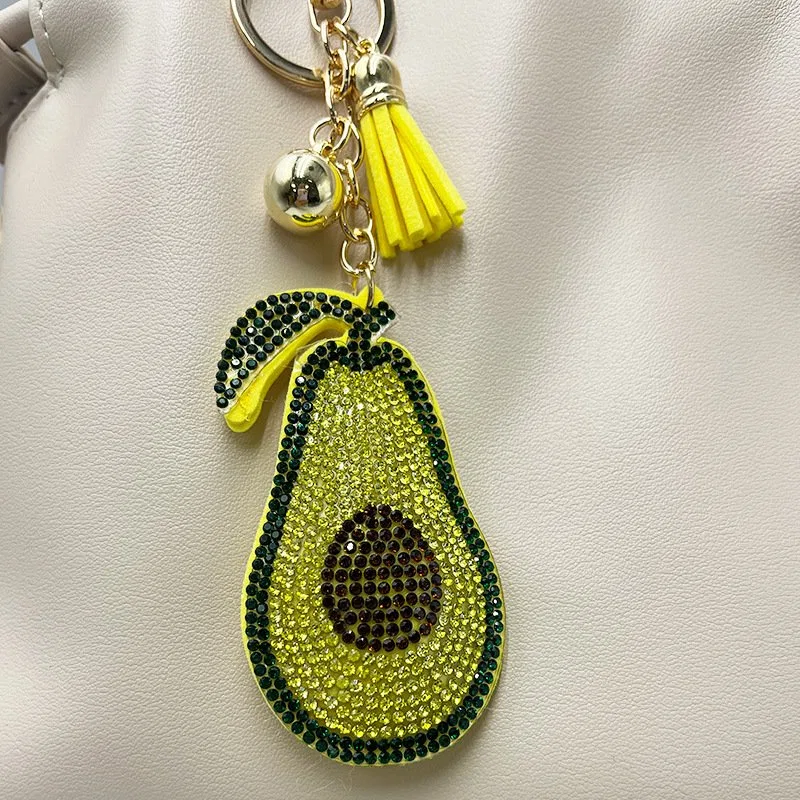 Private label accessories avocado keychain specimen