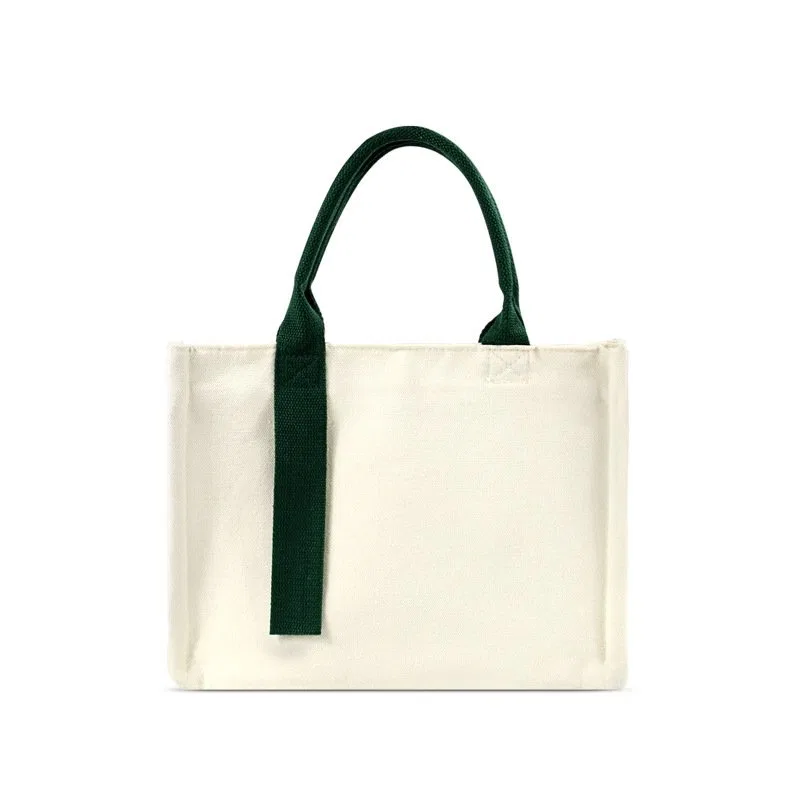 Canvas tote bag reference for decoration area and handle clearance