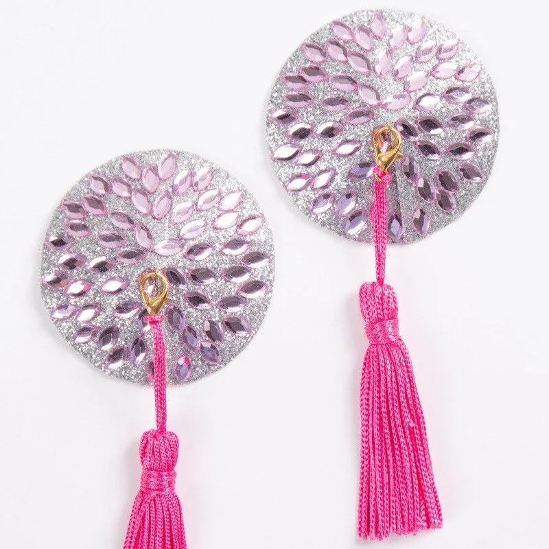 Pink Diamond Tassel Nipple Covers