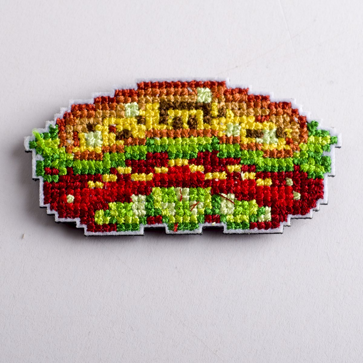 Embroidery badge for the T shirt and garment logo