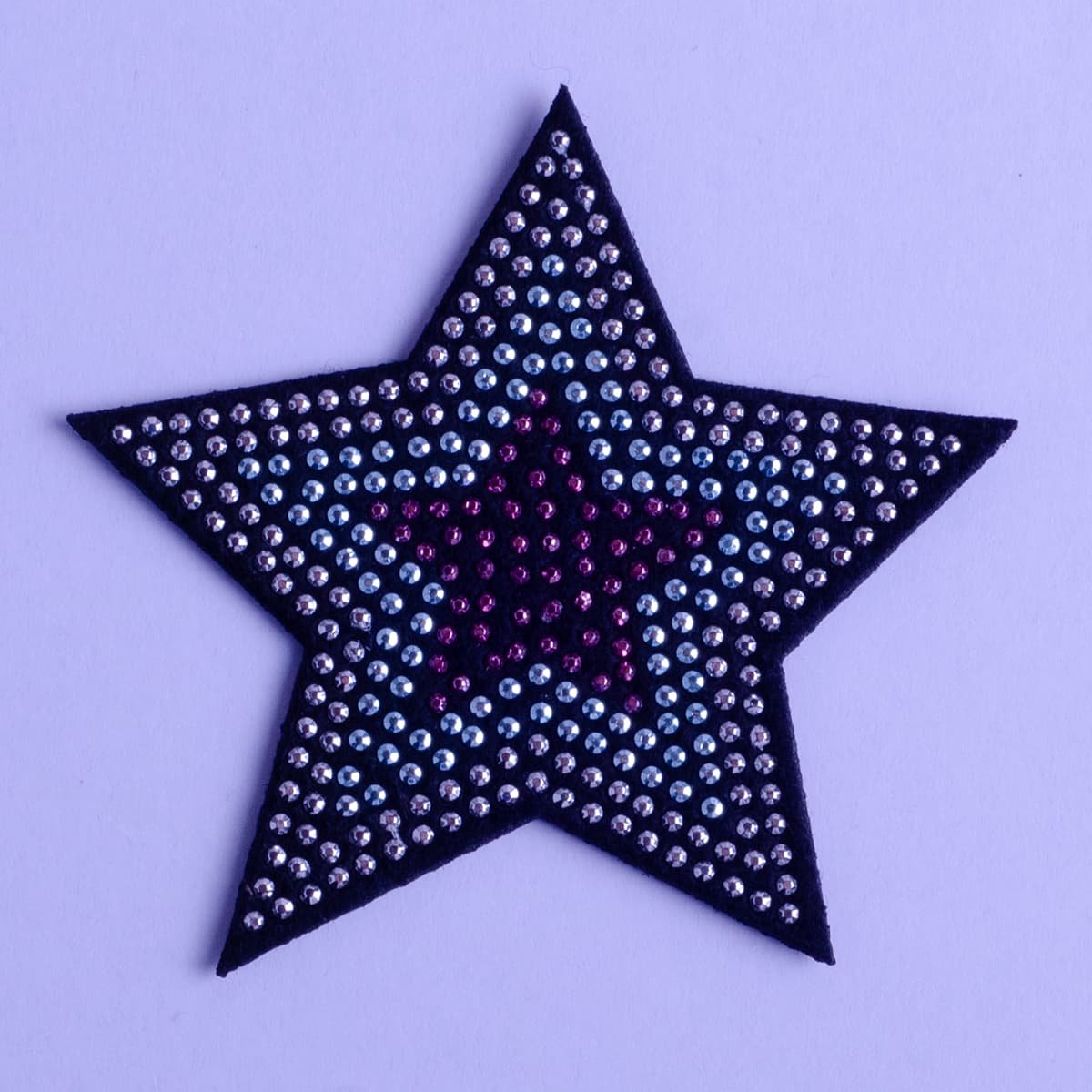 Adhesive Felt Fabric Star Shape Hotfix Rhinestone Patch for Bags Clothing Shoes Socks