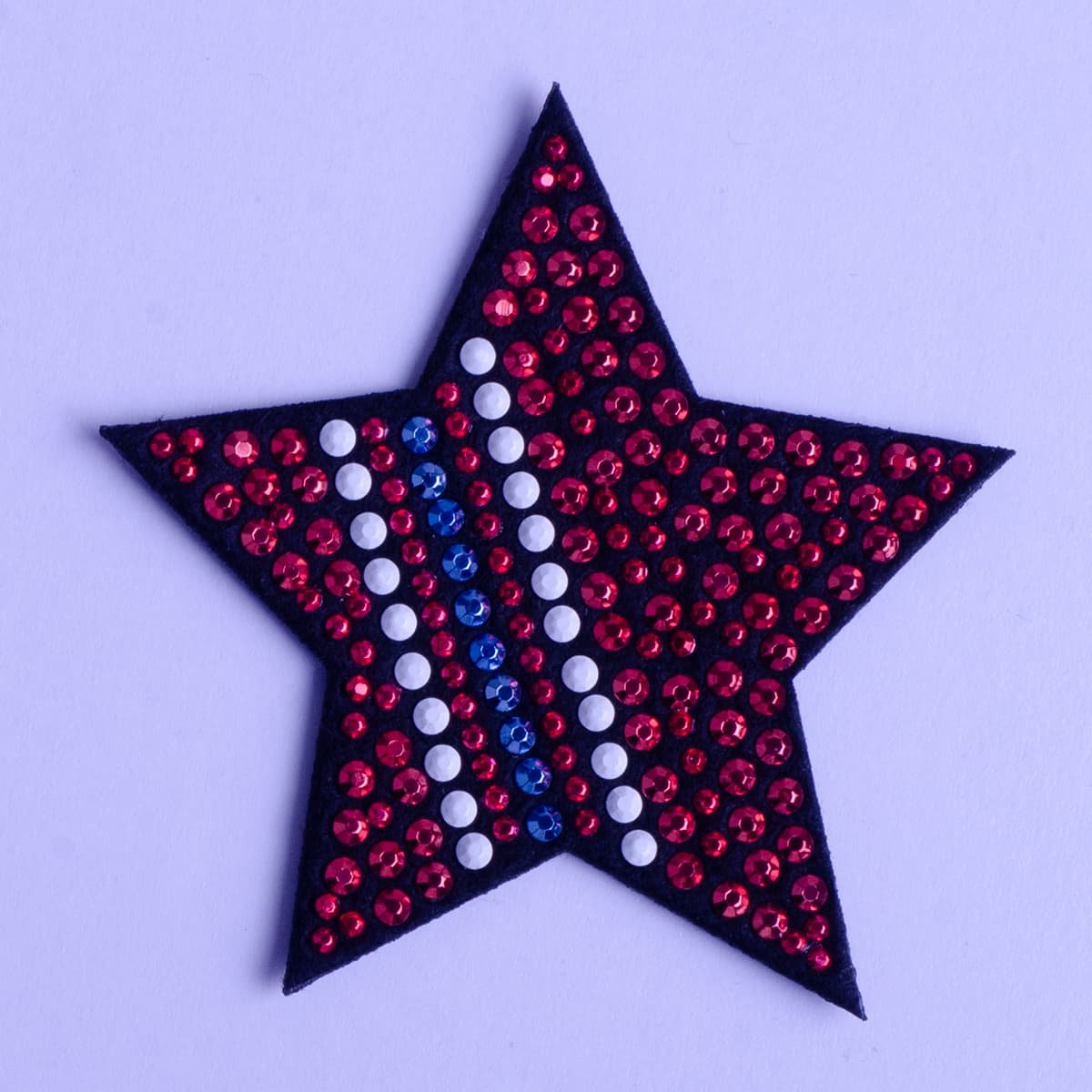 Adhesive Felt Fabric Star Shape Hotfix Rhinestone Patch for Bags Clothing Shoes Socks