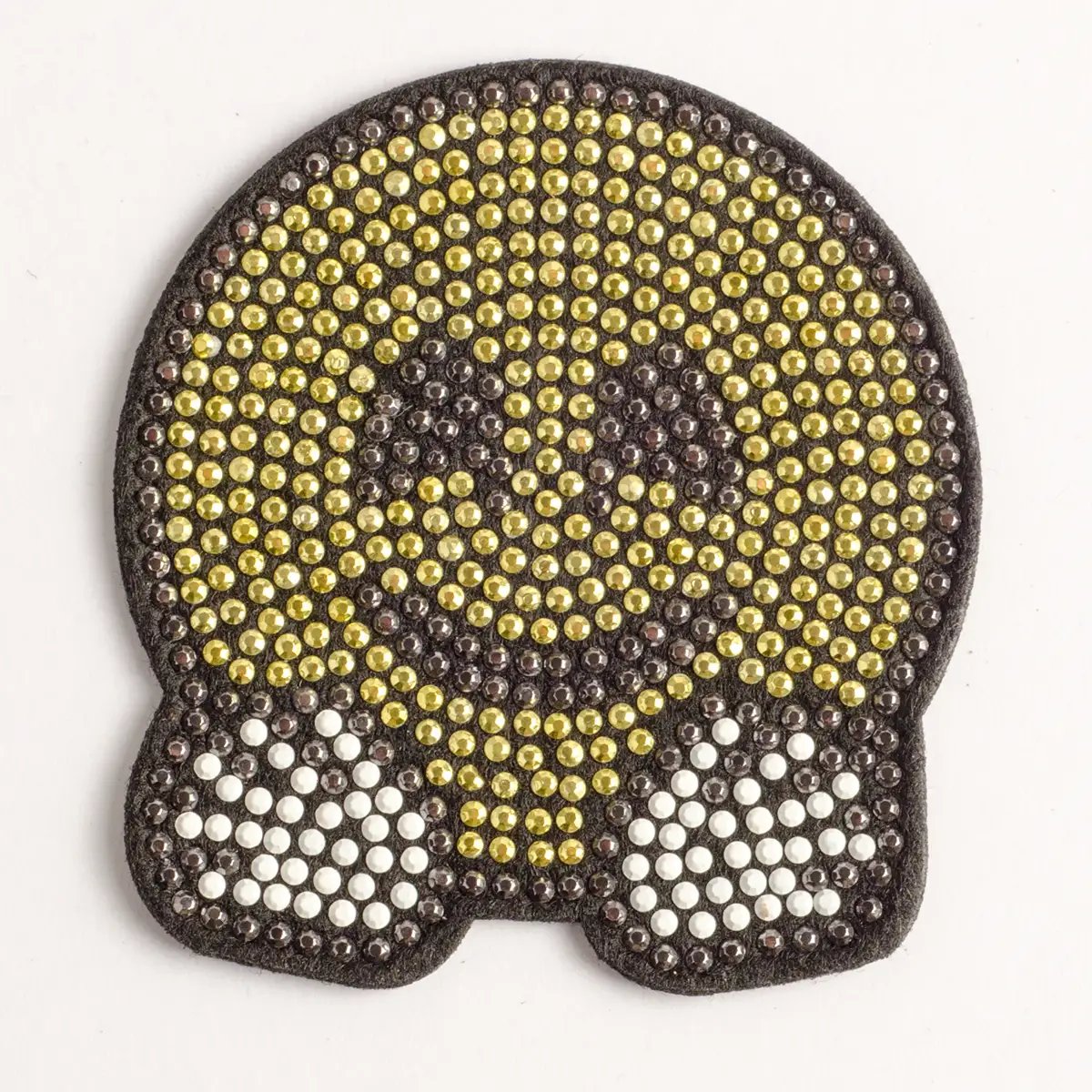 Adhesive Rhinestone Smile Face Heat Transfer Octagon Hotfix Motif for Clothing Accessories