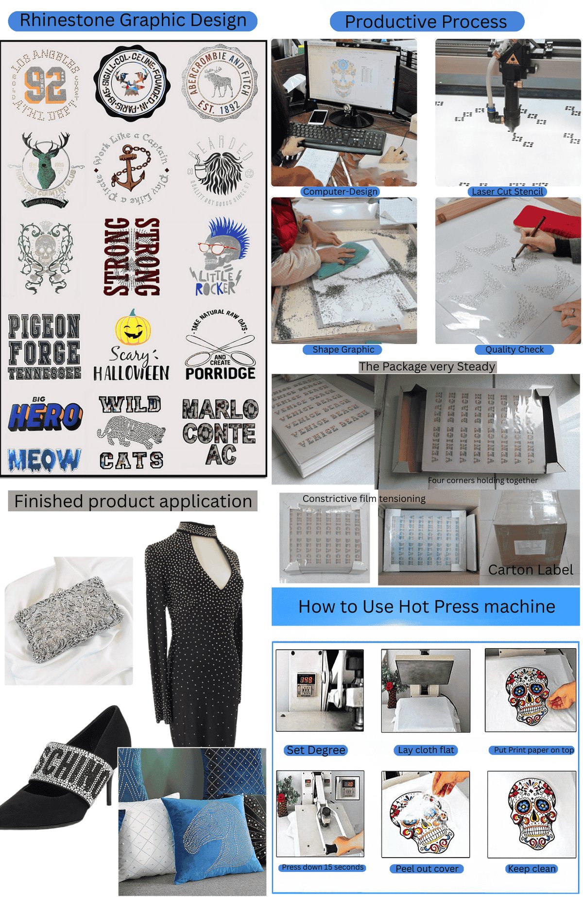 DIY Sparkle: Adhesive Rhinestone Transfers for T-Shirts & Hats - Company Profile Image 1