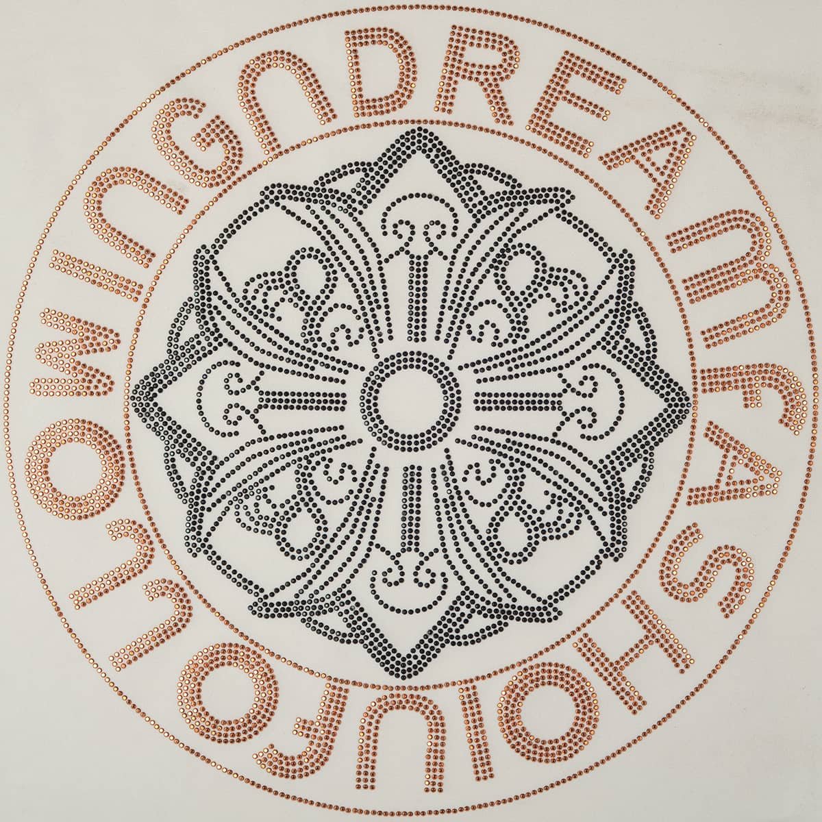 Custom adhesive rhinestone patches and hotfix rhinestone transfers for men's T-shirts