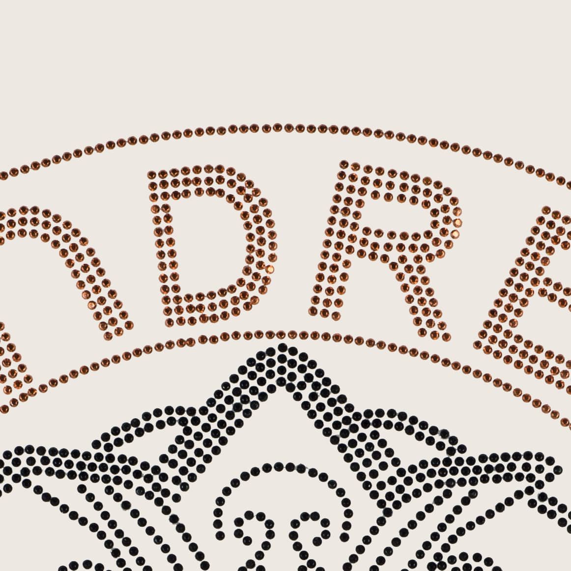 Custom adhesive rhinestone patches and hotfix rhinestone transfers for men's T-shirts