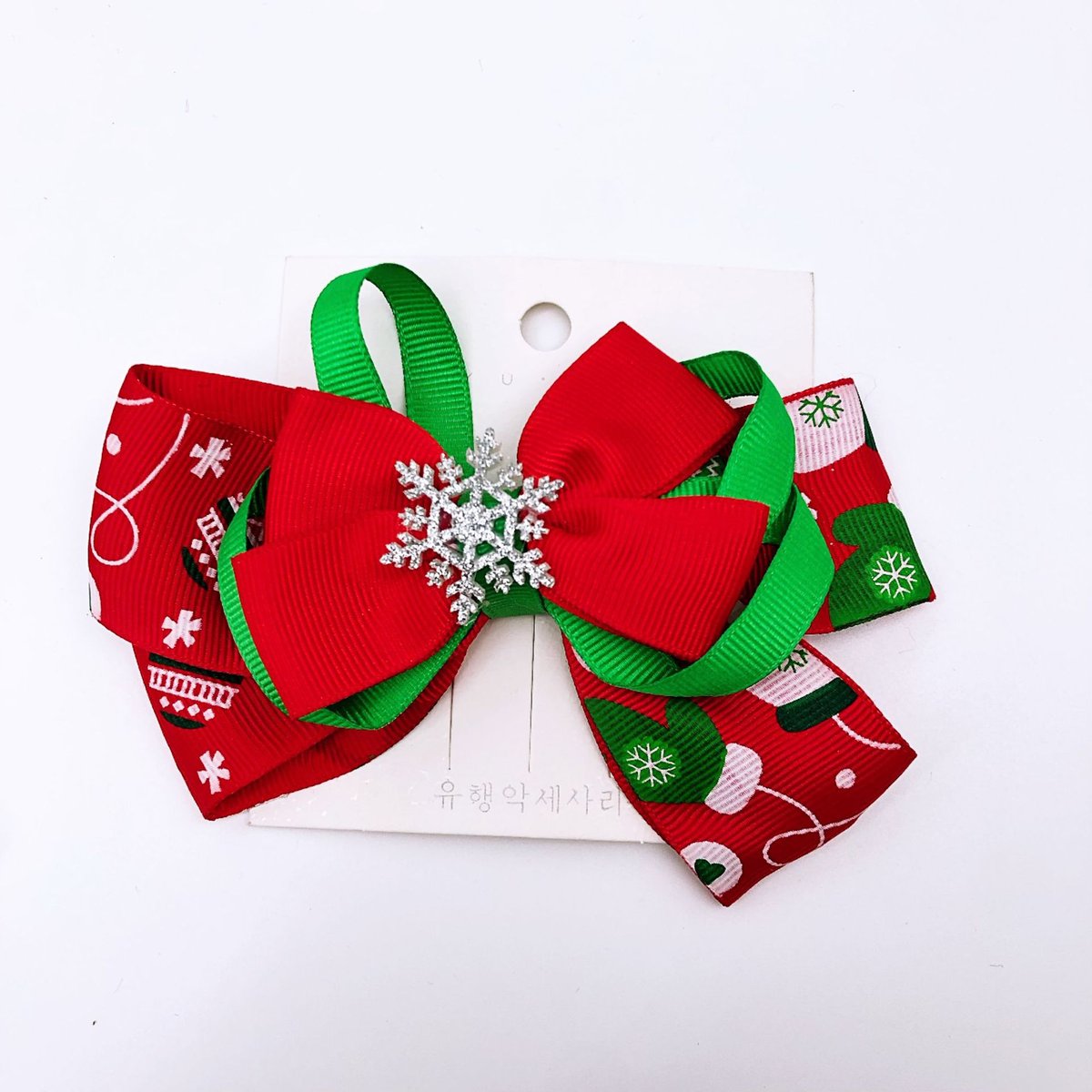 Halloween Party Turkey Bow Hair Clip Set – Kids Glitter Ribbon Hair Accessories