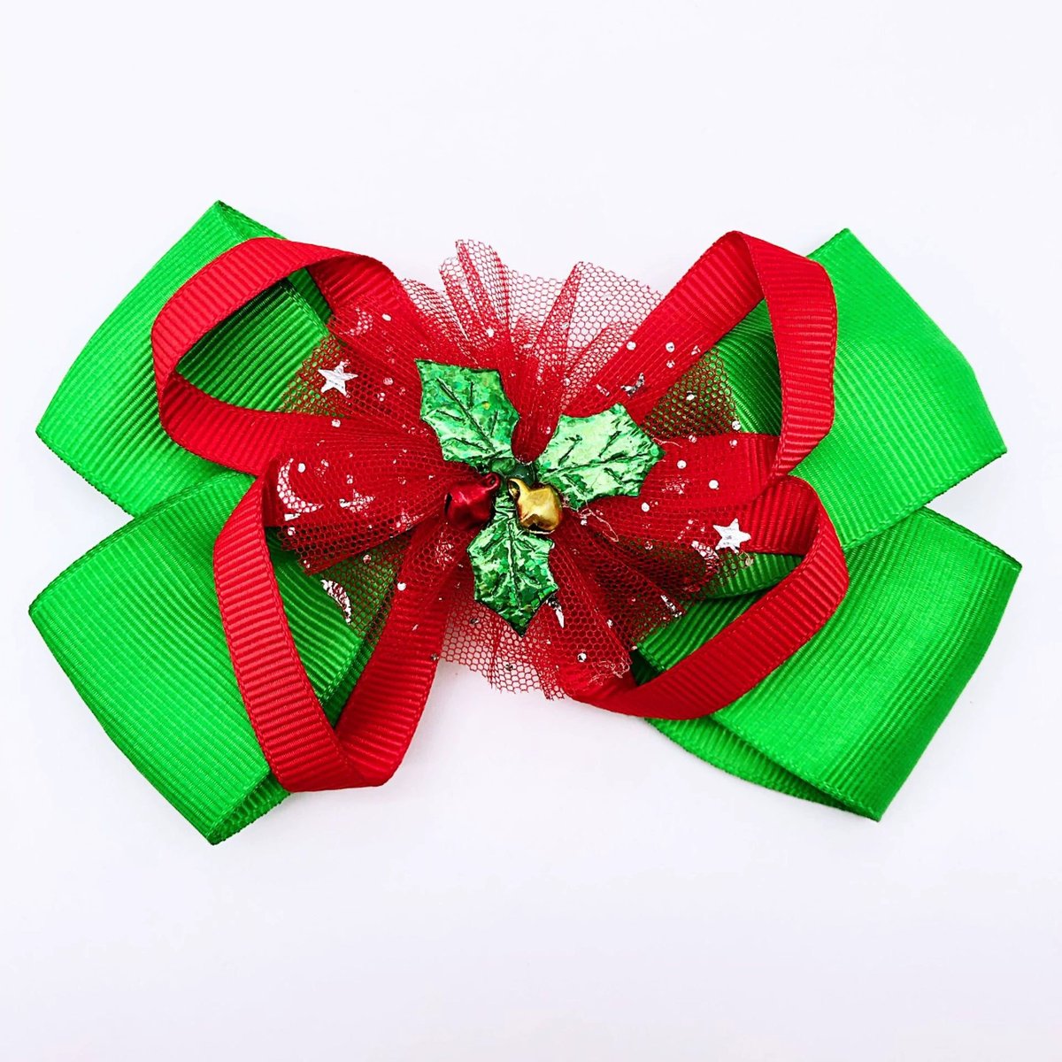 Halloween Party Turkey Bow Hair Clip Set – Kids Glitter Ribbon Hair Accessories