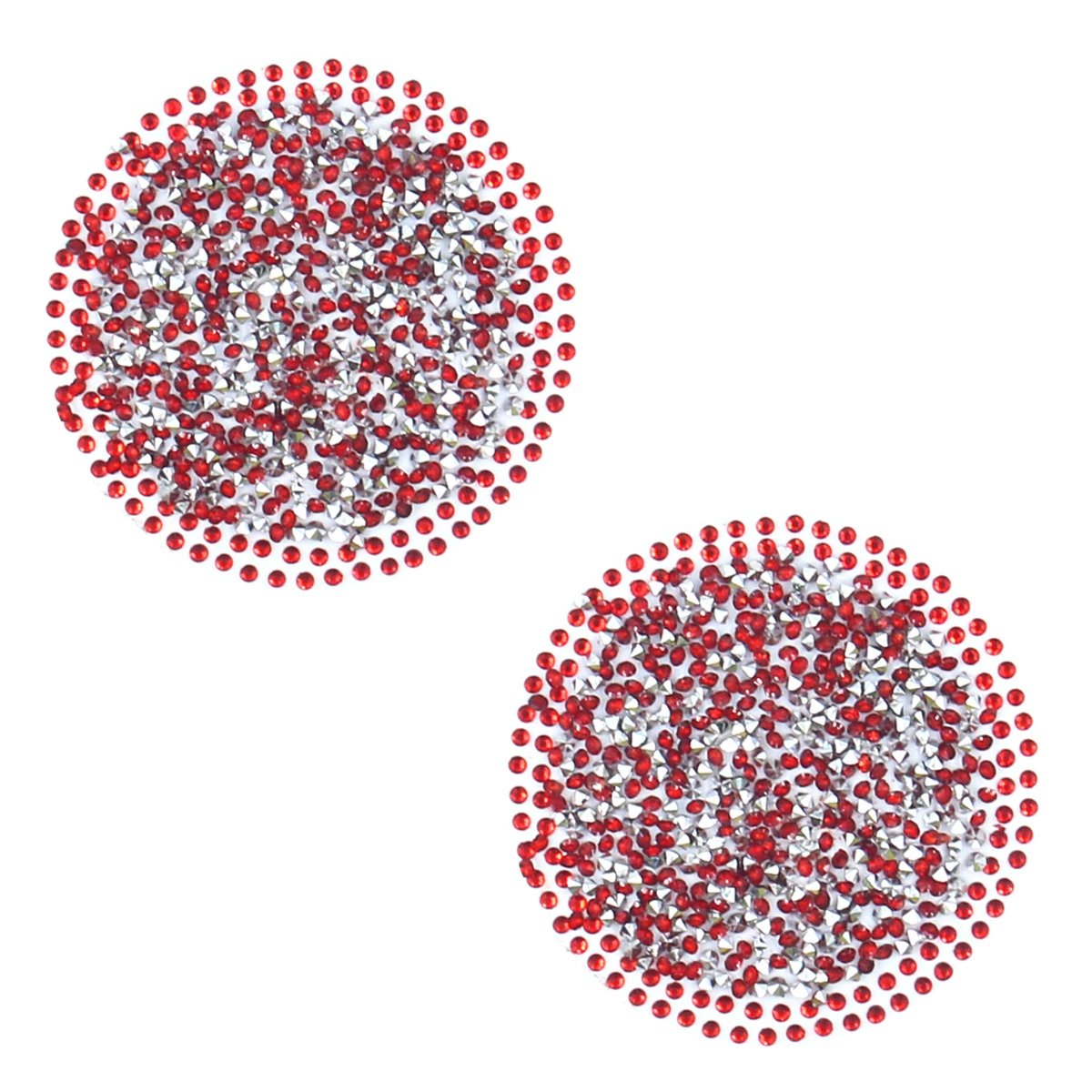 Round Shiny Diamond Nipple Pasties For  Festival & Stage Disposable Covers
