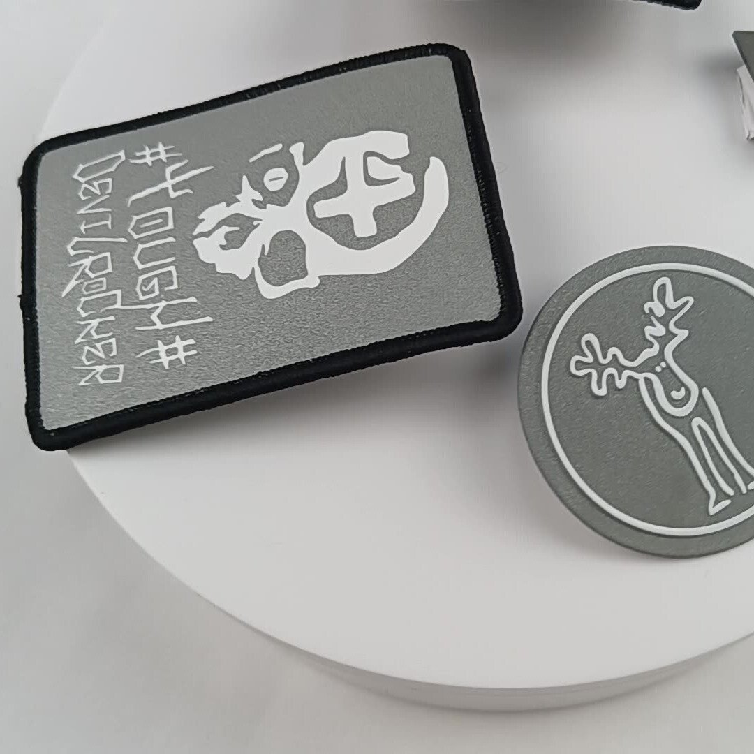 Custom 3D Embossed TPU Silicone Heat Transfer Labels for Clothing, Shoes & Accessories