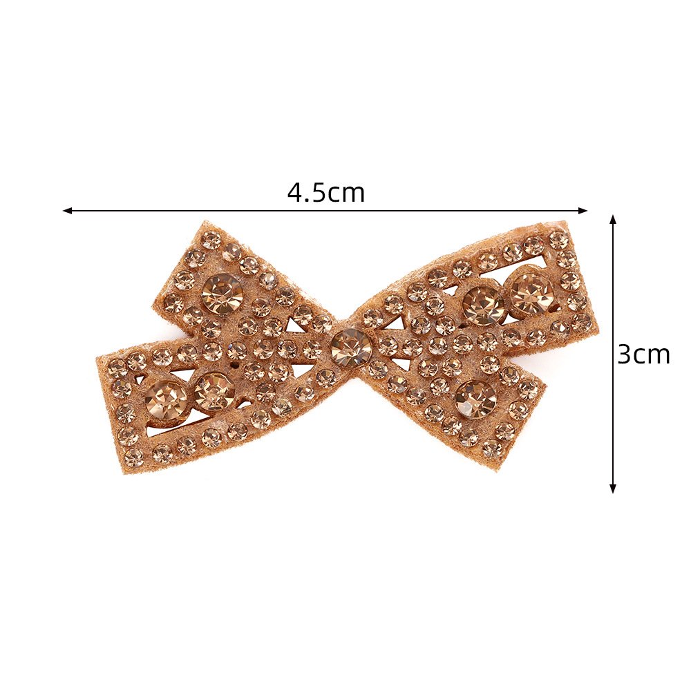 Rhinestone Bow Iron-On Patch – DIY Heat Transfer Applique for Shoes, Hats, Bags & Clothing