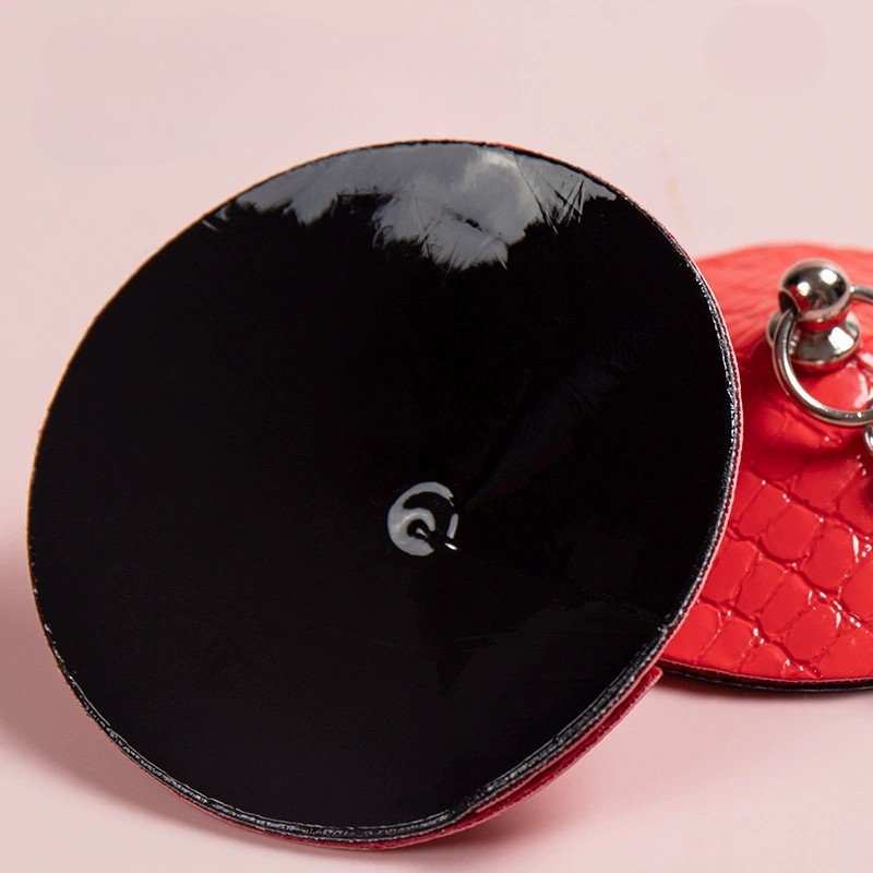 Mesh Pendant Round Acrylic Diamond PU Alloy Chain Nipple Covers – Invisible Seamless Pasties