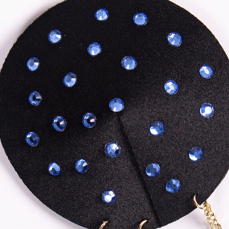 Blue Diamond Chain Nipple Covers – Hand Brushed Adhesive Invisible Pasties
