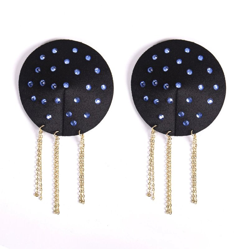 Blue Diamond Chain Nipple Covers – Hand Brushed Adhesive Invisible Pasties