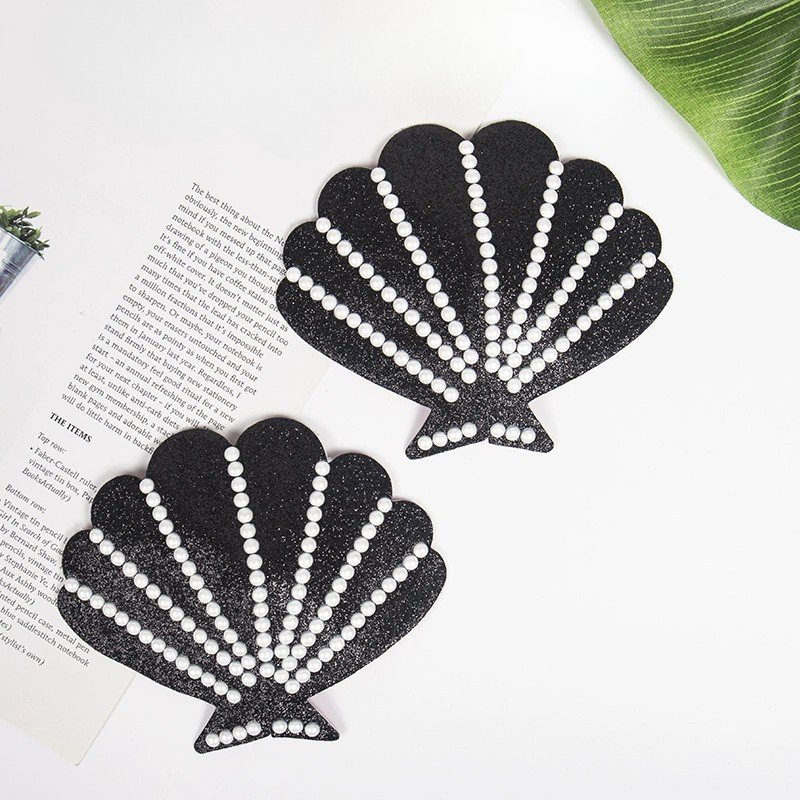 Biogel 3D Pearl Shell Nipple Covers – Reusable Invisible Pasties - Custom Heat Transfer