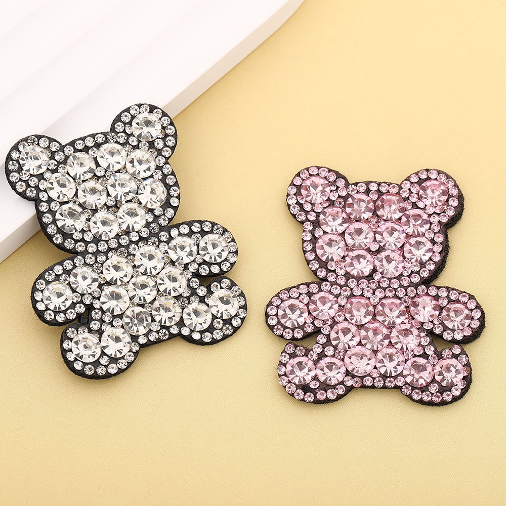 Cute Bear Rhinestone Iron-on Patch – DIY Clothing, Shoes & Accessories Applique