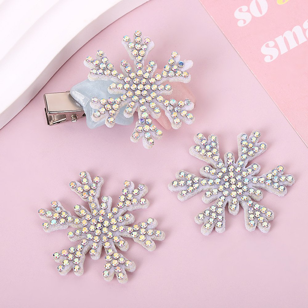Korean Style Five-Petal Rhinestone Iron-on Patch – DIY Accessories for Hairbands, Bags & Clothing  Price *