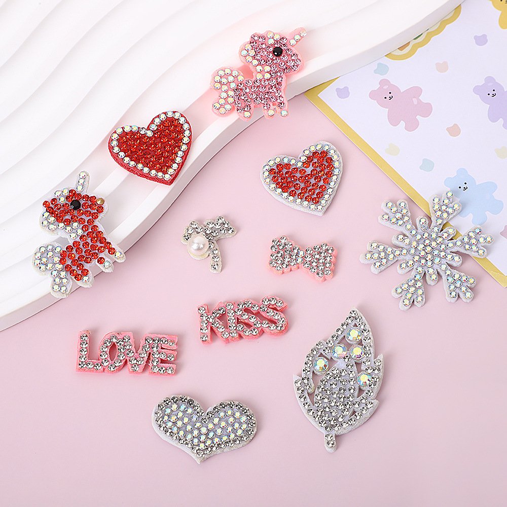 Colorful Full Rhinestone Star Patch – DIY Iron-On Appliqué for Clothing, Bags & Accessories