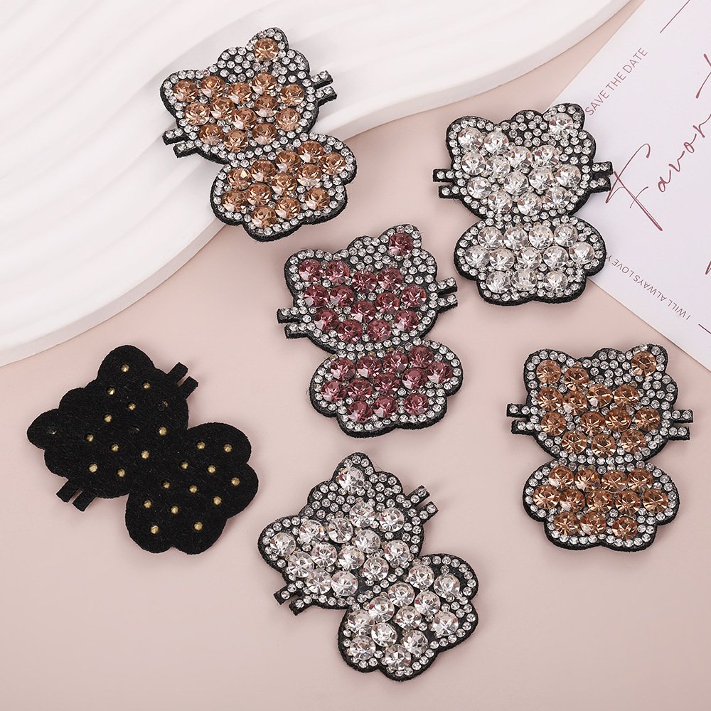 Hello Kitty Rhinestone Patch – DIY Heat Transfer Applique for Clothes, Shoes, Hats & Accessories