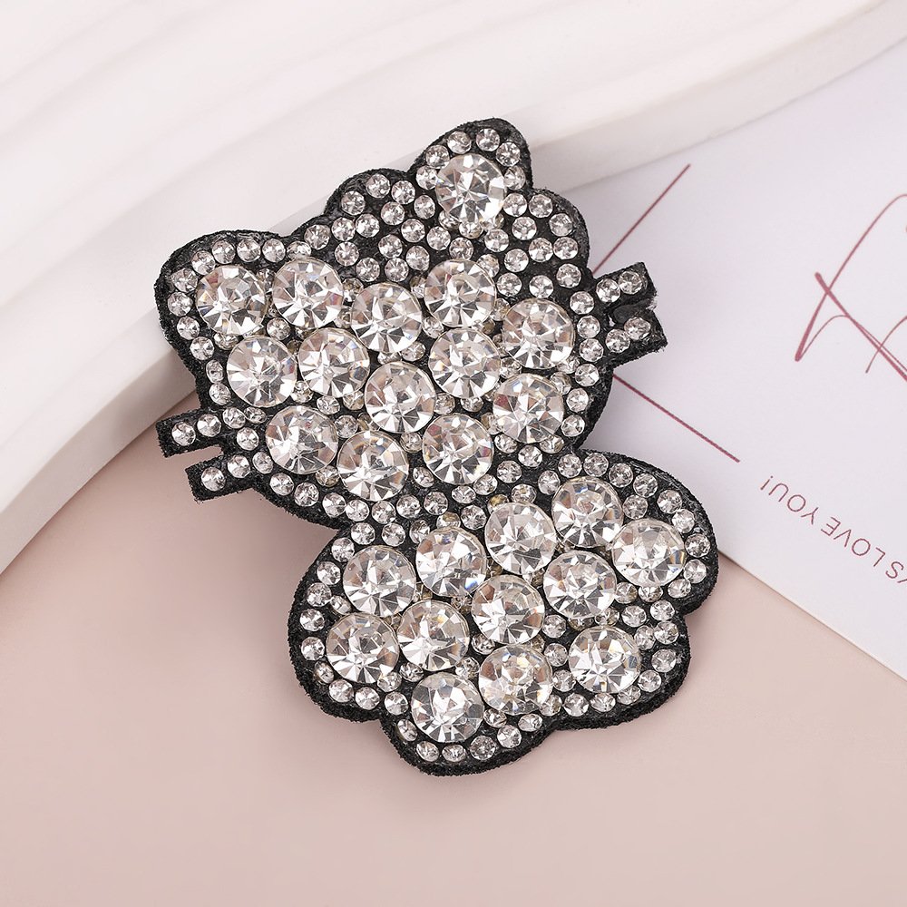 Hello Kitty Rhinestone Patch – DIY Heat Transfer Applique for Clothes, Shoes, Hats & Accessories