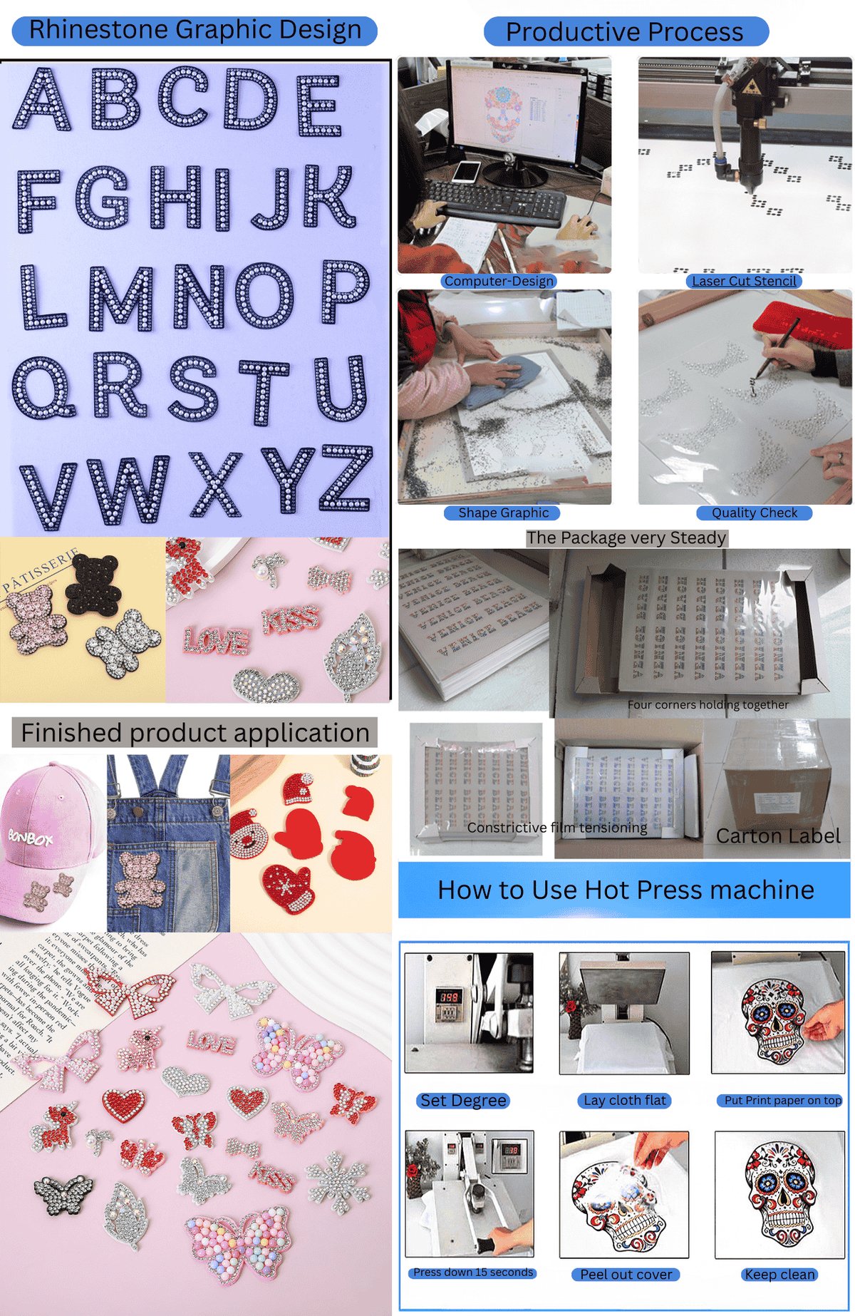 Crystal Pearl Alphabet Patches – DIY Clothing & Bag Accessories (26 Letters A–Z) - Company Profile Image 1