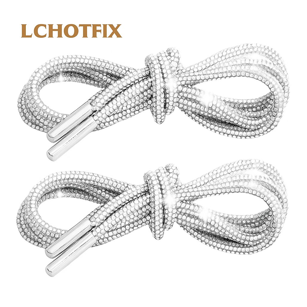 Water-Diamond Rhinestone Tube Shoelace — Full-Drill Colorful DIY Accessory Strip