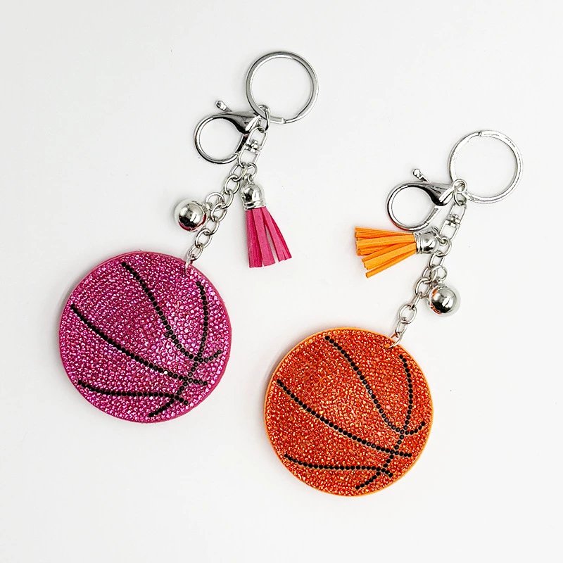 Sparkling Basketball Rhinestone Keychain — Sporty Tassel Bag & Car Charm Price * 1.02