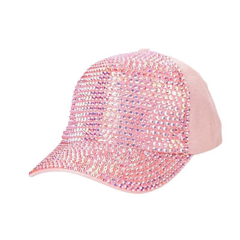 Korean Style Full Rhinestone Baseball Cap – Sparkling Breathable Fashion Hat