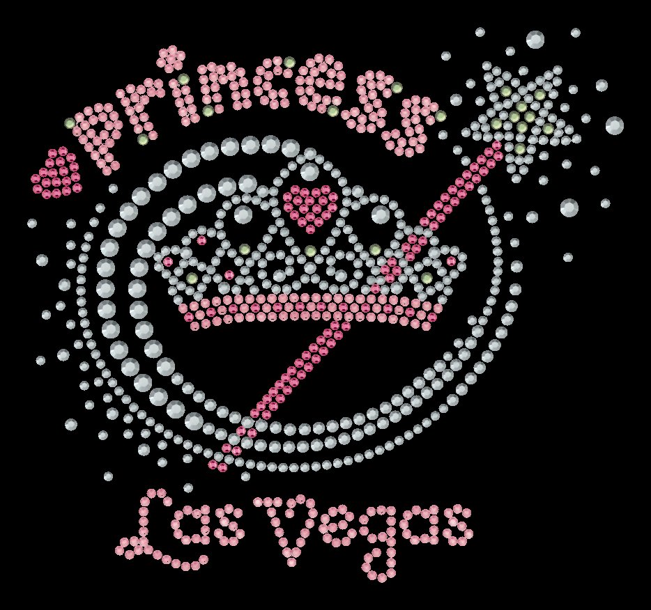 Las Vegas Sparkle Heart Rhinestone T-Shirt – Crystal Swirl Graphic Cotton Tee for Women