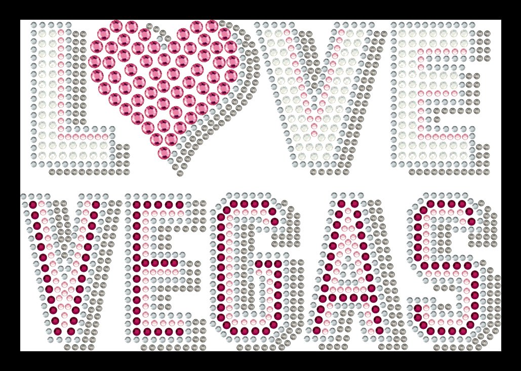 Custom Rhinestone Canvas Tote Bag – Love Vegas Crystal Logo Shoulder Handbag | OEM Factory Supply