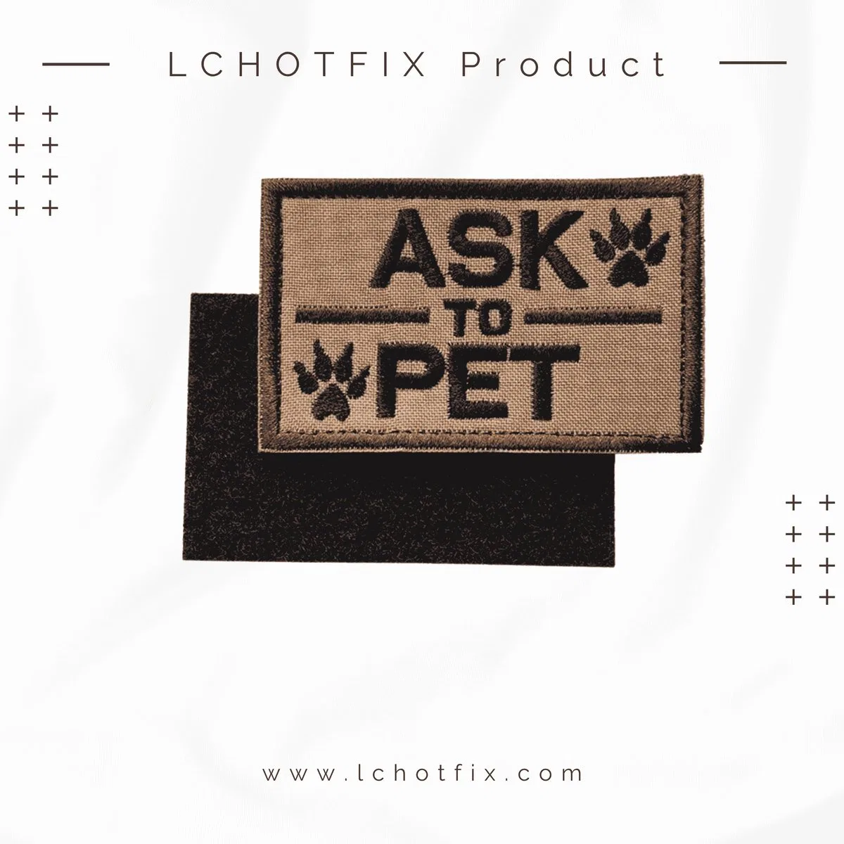 Custom Tactical Embroidered Patches with Hook and Loop outdoor patch detail