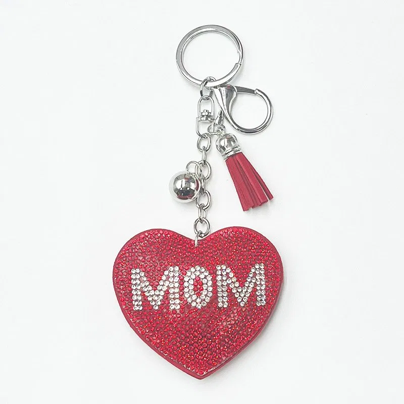 Rhinestone Heart Keychain with Tassel product image 4