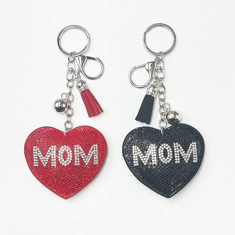 Rhinestone Heart Keychain with Tassel product image 5