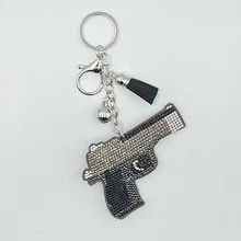 Crystal Pistol Rhinestone Keychain product image 2