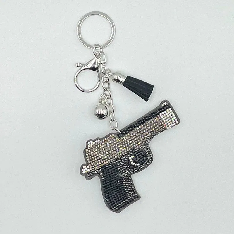 Crystal Pistol Rhinestone Keychain product image 4