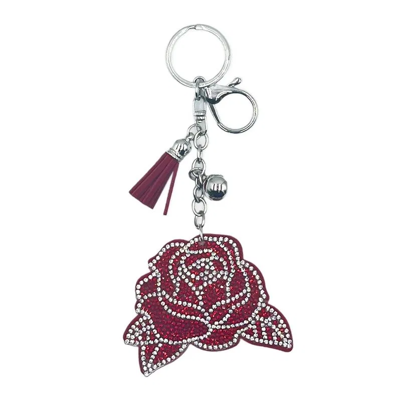 Sparkling Rose Rhinestone Keychain product image 3