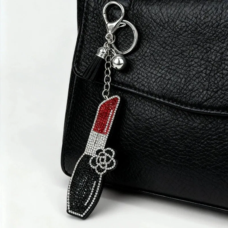 Chic Rhinestone Lipstick Keychain product image 2