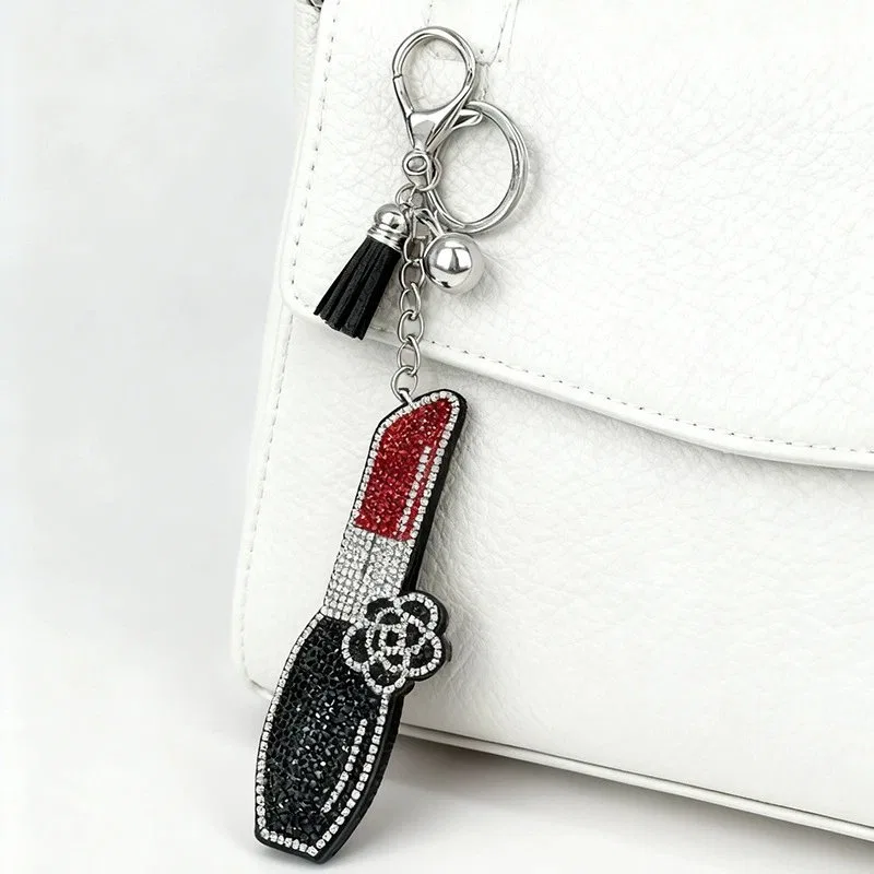 Chic Rhinestone Lipstick Keychain product image 3