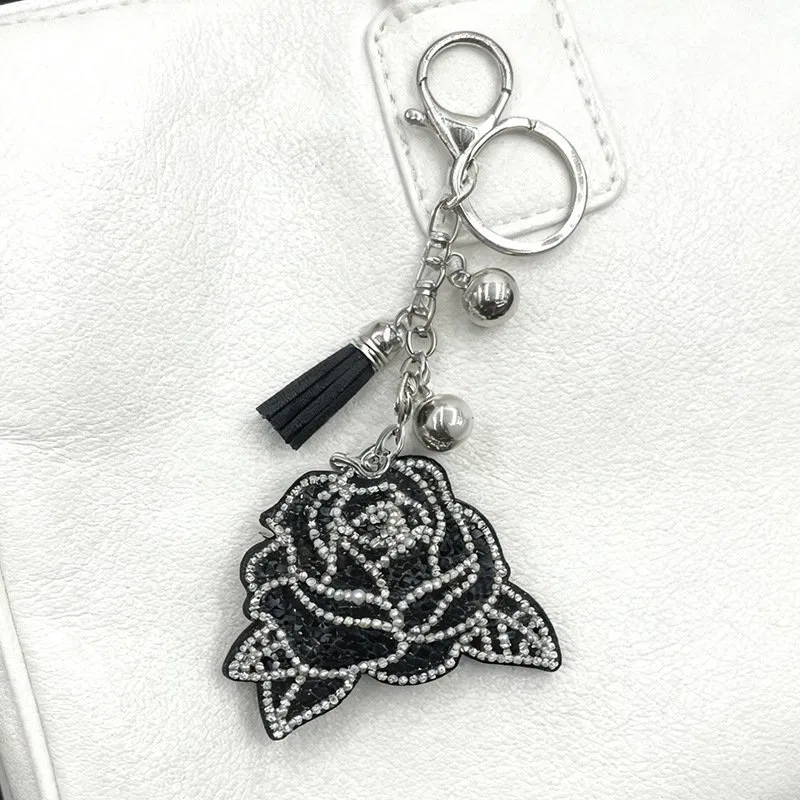 Black Crystal Rose Keychain product image 5