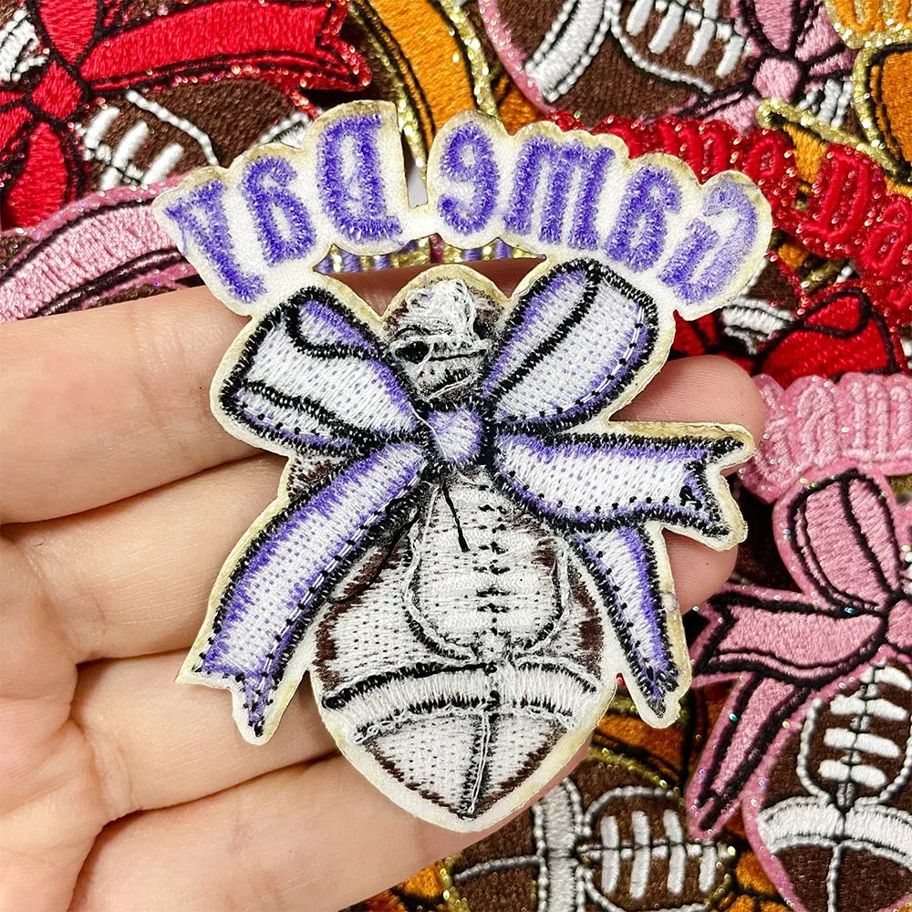 Mixed sparkle embroidered patch
