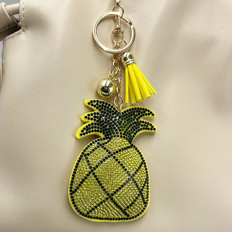 Rhinestone Pineapple Keychain product image 2
