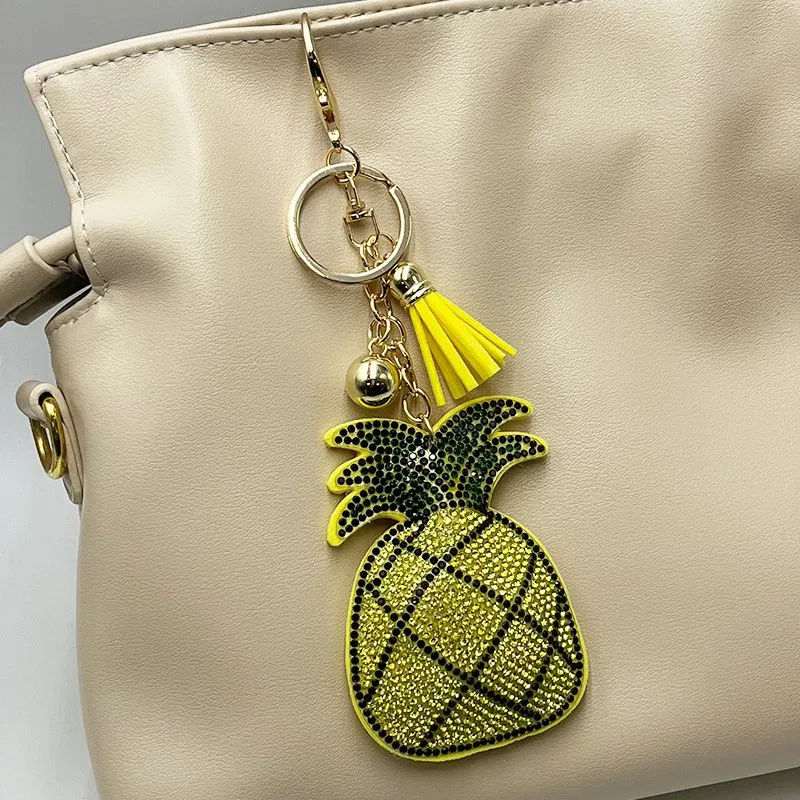 Rhinestone Pineapple Keychain product image 3