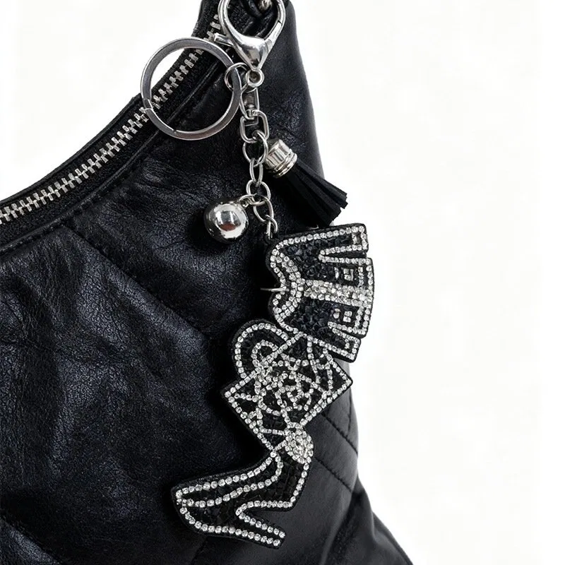 Rhinestone High-Heel Keychain with Tassel product image 4