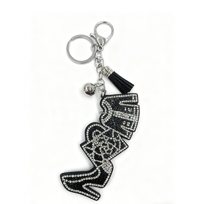Rhinestone High-Heel Keychain with Tassel product image 5