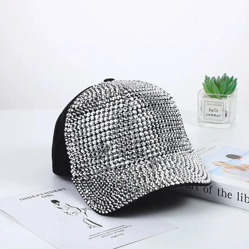 Full Crystal Rhinestone Baseball Cap for Women product image 4