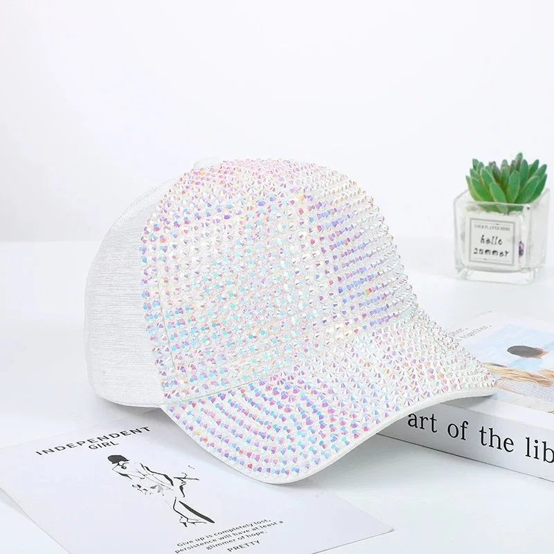 Full Crystal Rhinestone Baseball Cap for Women product image 5