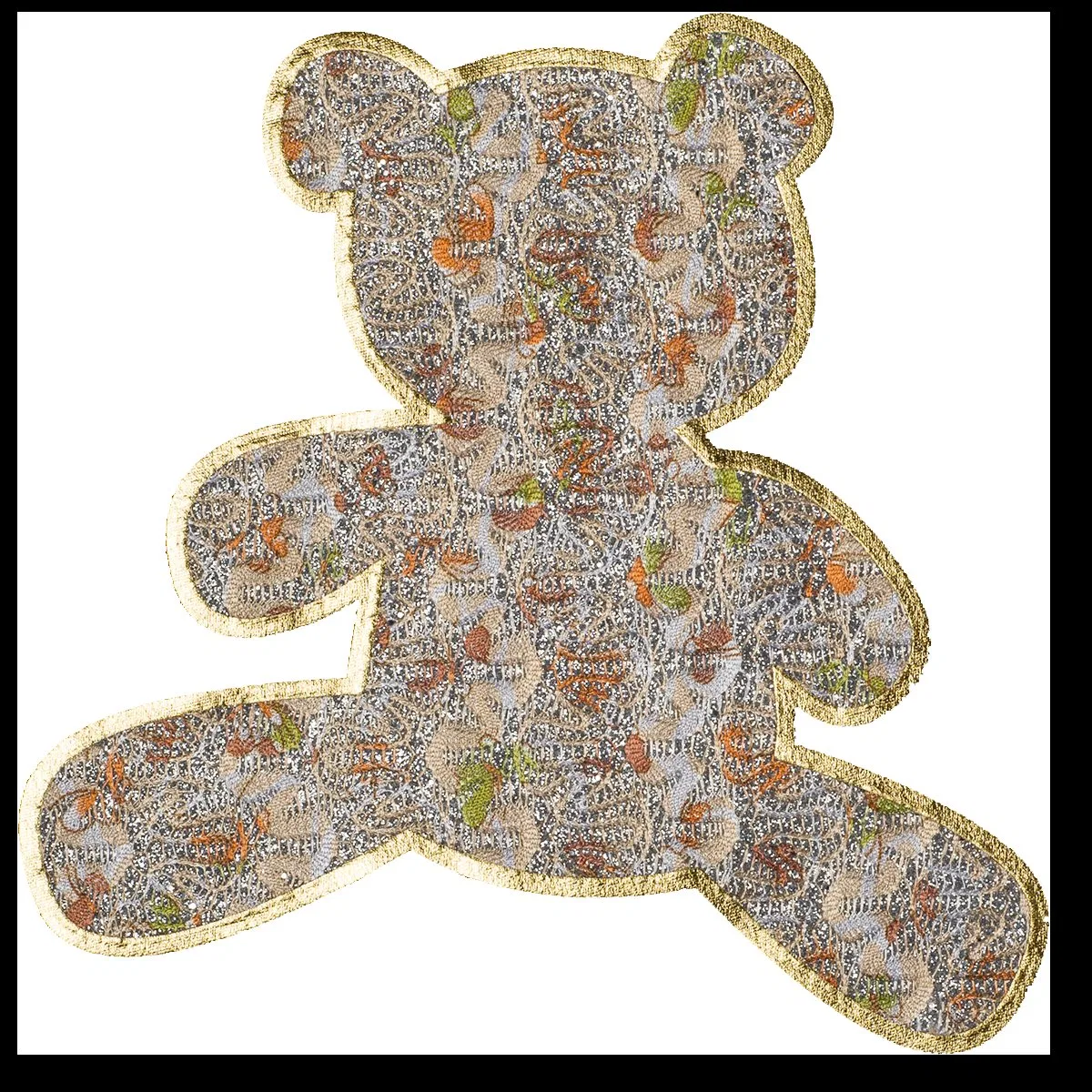 Laser Cut Fabric Rhinestone Heat Transfer Patch product image 3