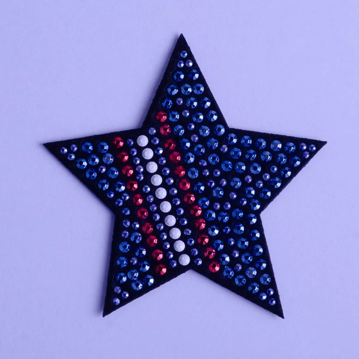 Star Hotfix Rhinestone Felt Patch product image 2