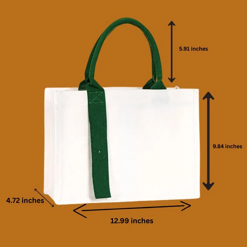 Structured Canvas Tote Bag with Long Accent Strap product image 6
