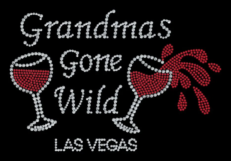 Sparkling Cocktail Night Las Vegas Rhinestone T-Shirt product image 3